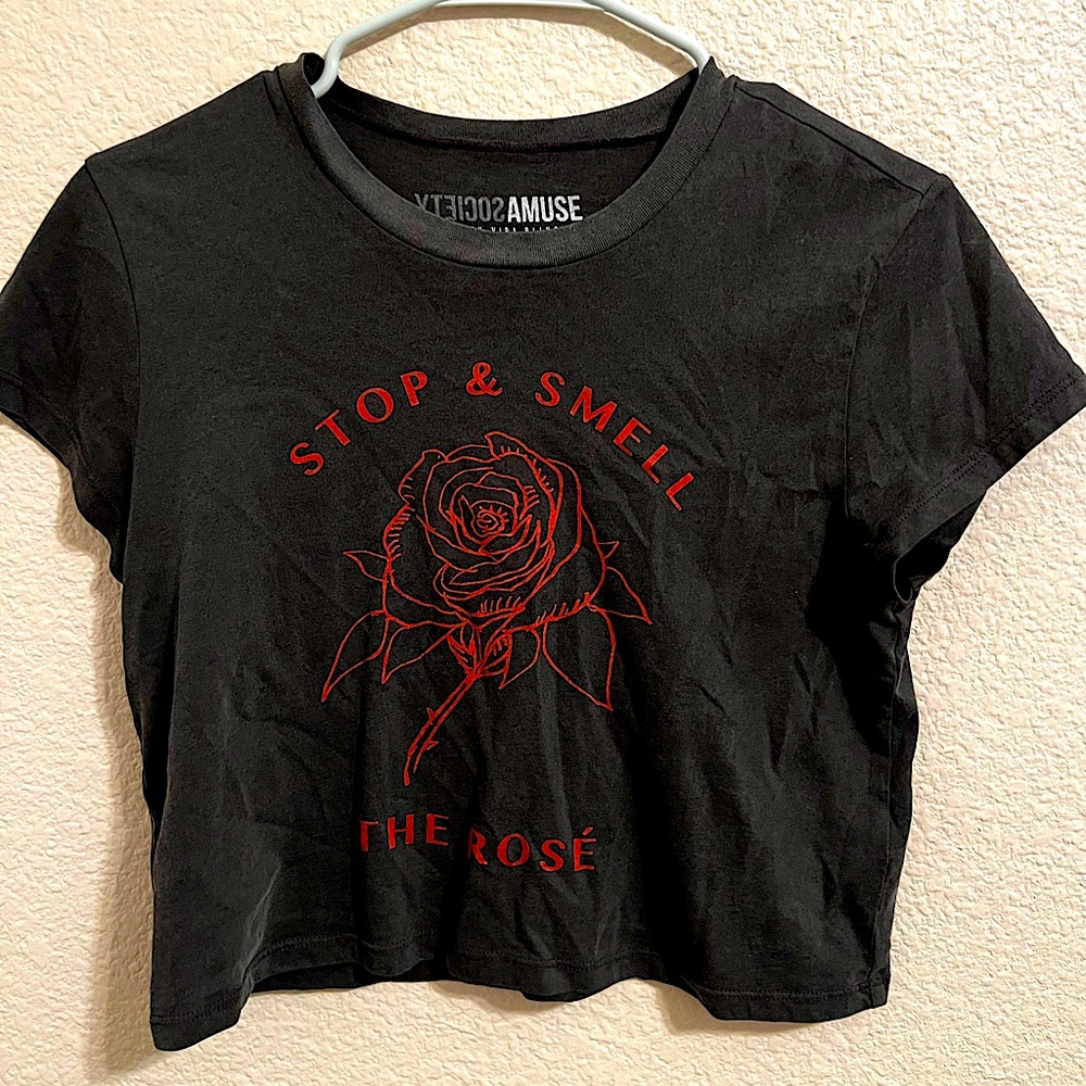 STOP & SMELL THE ROSÉ 🌹 Crop Top / Society Amuse